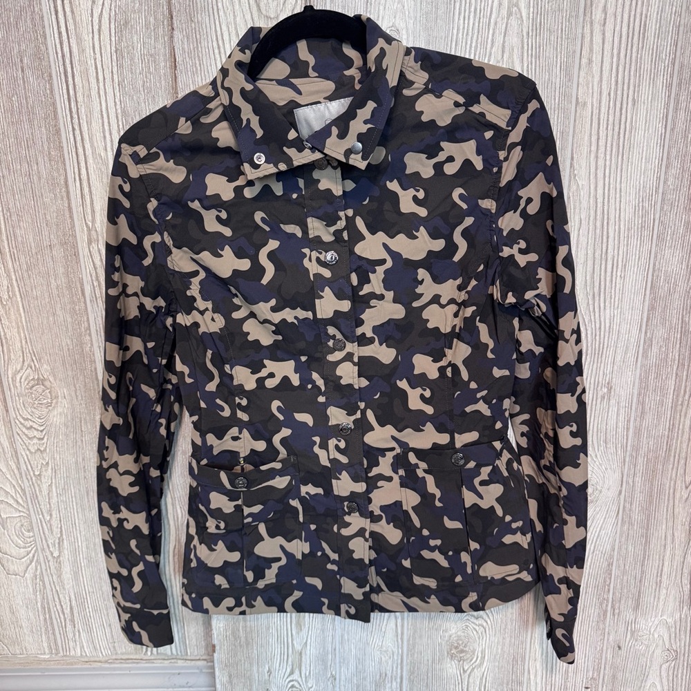 Anatomie Navy, Brown, Black and Khaki Camouflage Jacket